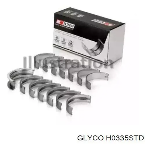Folhas inseridas principais de cambota, kit, padrão (STD) Glyco H0335STD preço, a partir de 66,97 USD