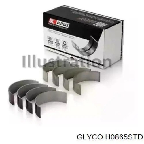 Folhas inseridas principais de cambota, kit, padrão (STD) Glyco H0865STD preço, a partir de 16,43 USD