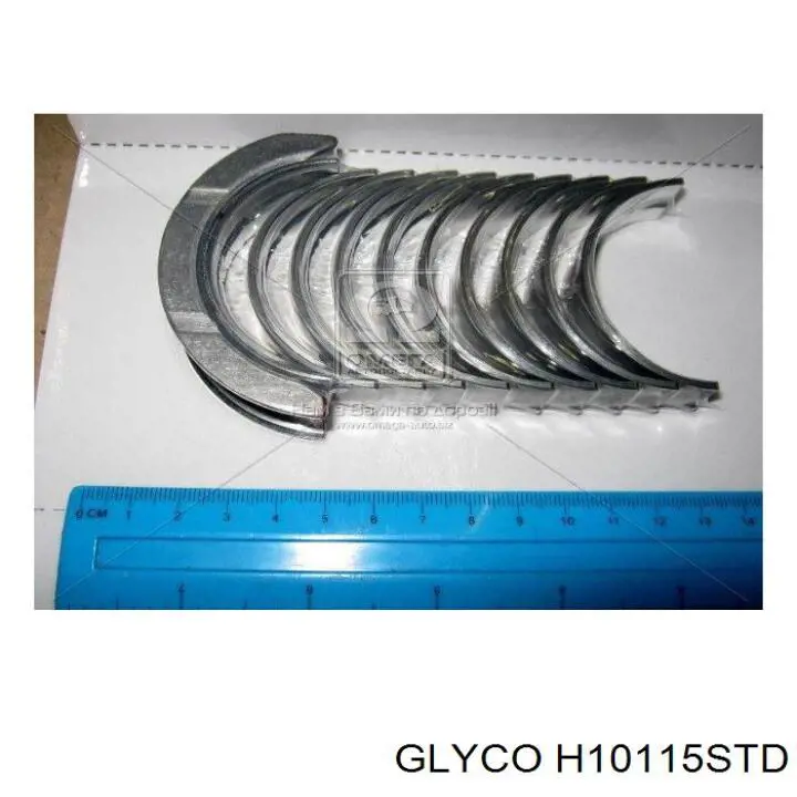 H10115STD Glyco Folhas inseridas principais de cambota, kit, padrão (STD)