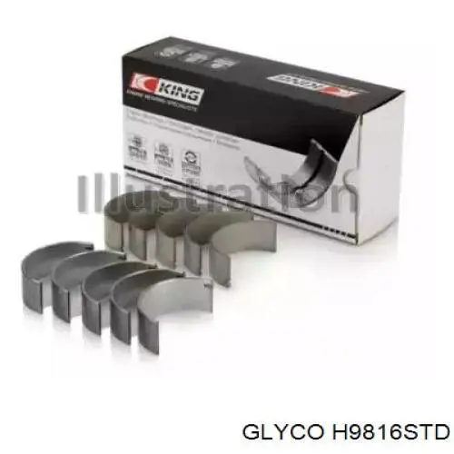 Folhas inseridas principais de cambota, kit, padrão (STD) Glyco H9816STD preço, a partir de 41,70 USD