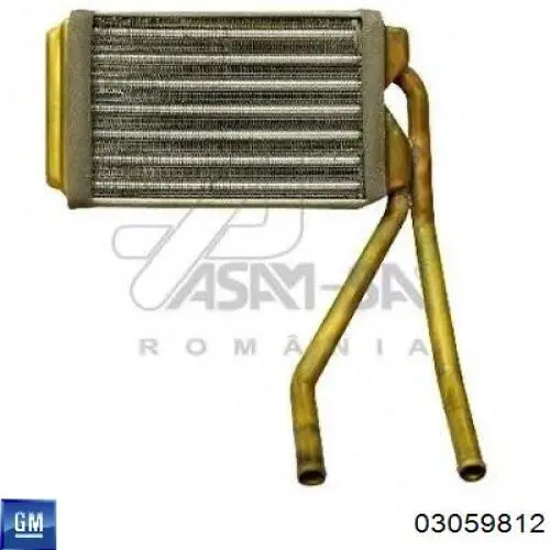 Radiador de forno (de aquecedor) 03059812 General Motors