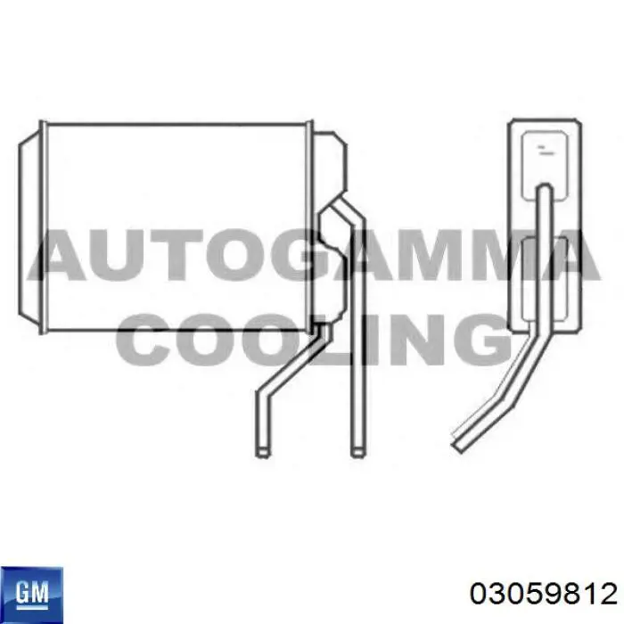 Radiador de forno (de aquecedor) General Motors 03059812 preço, a partir de 43,63 USD