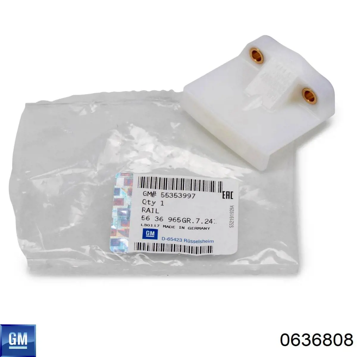 Compre 636808 Opel Amortecedor de cadeia do mecanismo de distribuição de gás, superior CBC