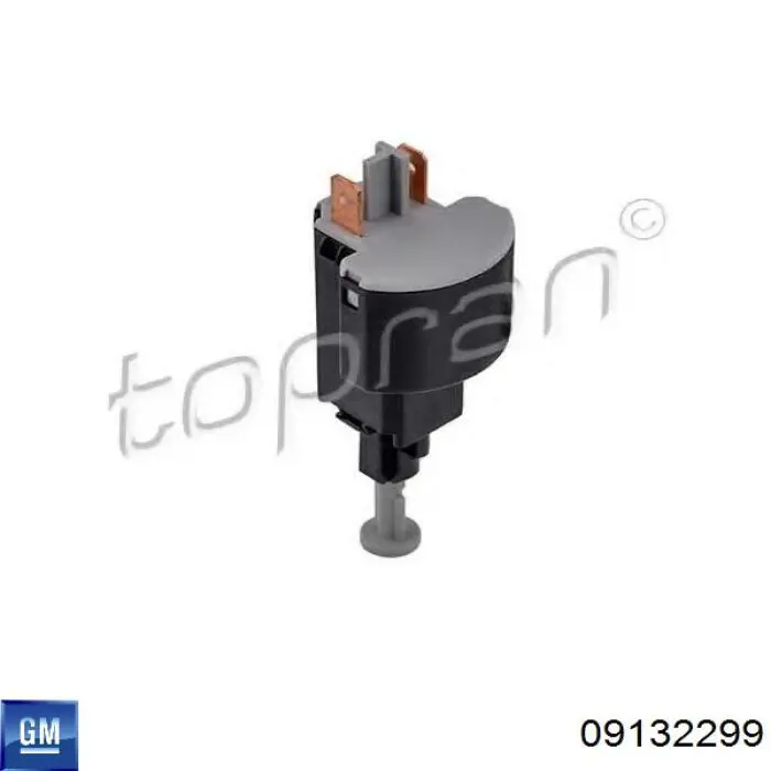 Sensor de ativação do sinal de parada 09132299 General Motors