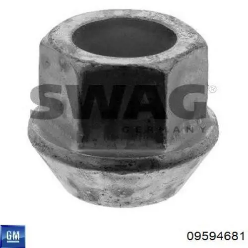 09594681 General Motors Porca de roda