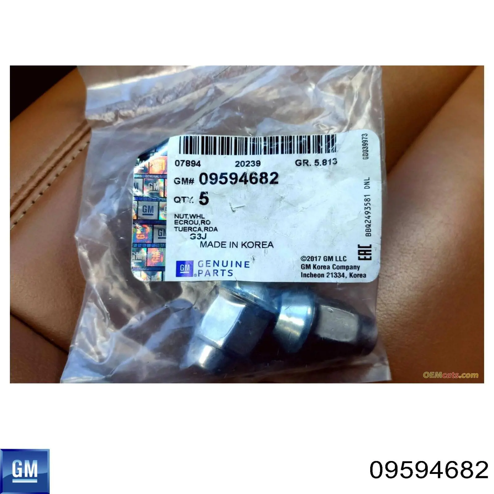 Compre 09594682 General Motors Porca de roda