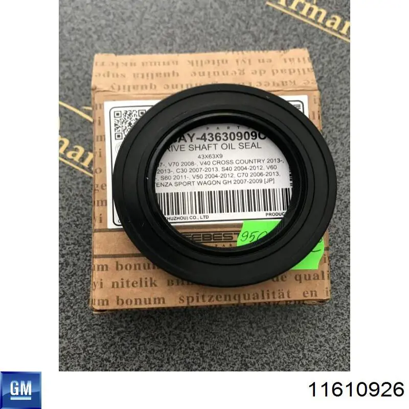 Compre 11610926 General Motors Cápsula (prendedor) de fixação de placas sobrepostas do acesso