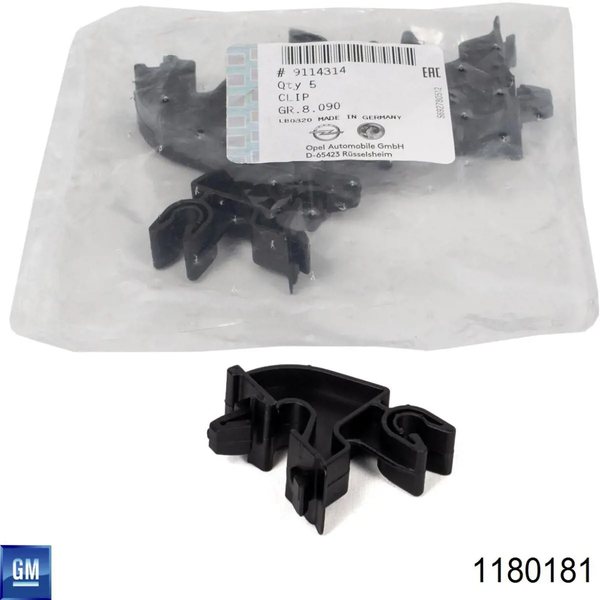 09114314 General Motors Fixador de suporte da capota