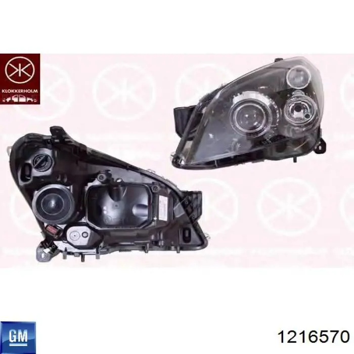 Luz direita 1216570 General Motors