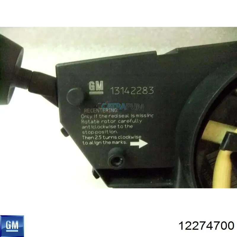 Anel AIRBAG de contato, cabo plano do volante 12274700 General Motors