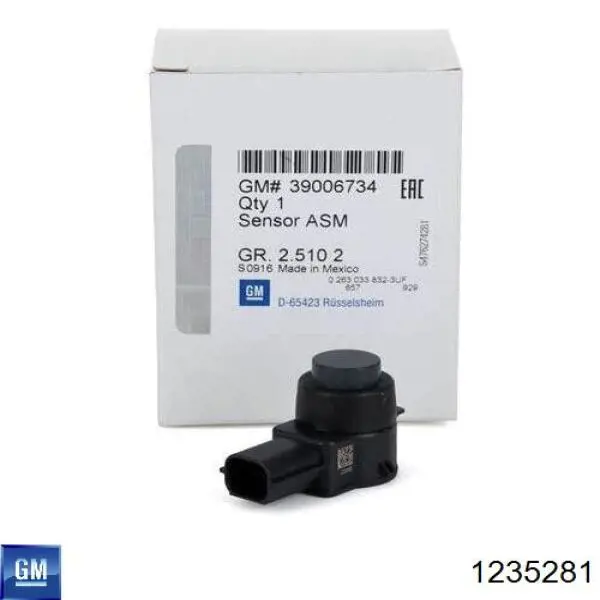 Compre 1235281 General Motors Sensor traseiro de sinalização de estacionamento (sensor de estacionamento)