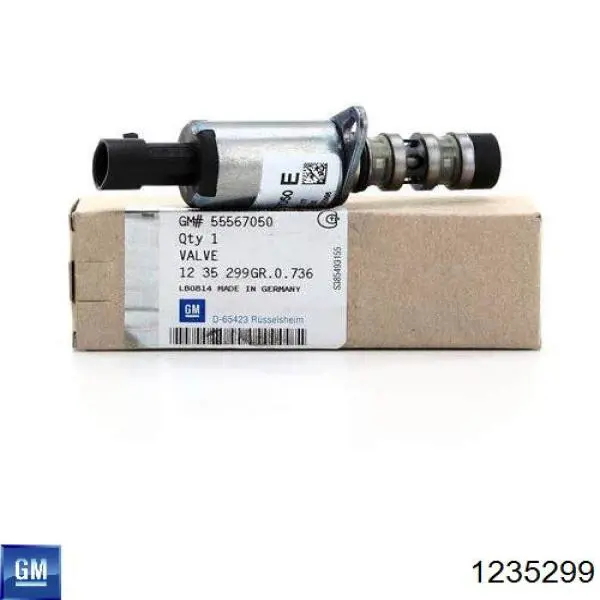 Compre 1235299 General Motors Válvula eletromagnética de posição (de fases) da árvore distribuidora