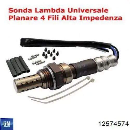Sonda lambda, sensor de oxigênio 12574574 General Motors