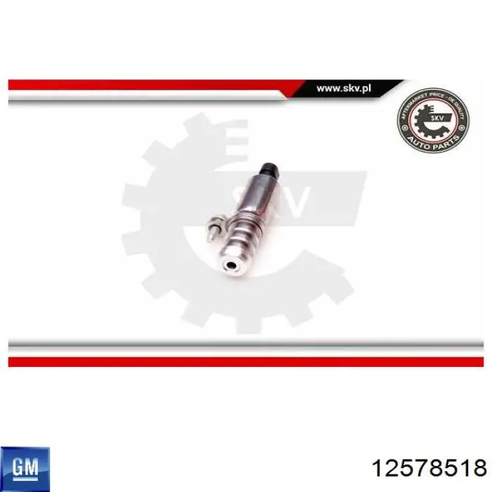 Compre 12578518 General Motors Válvula eletromagnética direita de posição (de fases) da árvore distribuidora