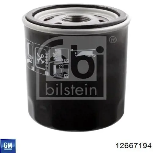 Compre 12667194 General Motors Filtro de óleo