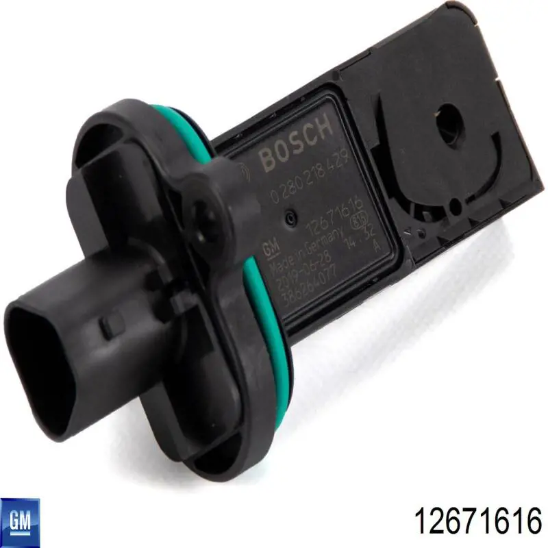 12671616 General Motors Sensor de fluxo (consumo) de ar, medidor de consumo M.A.F. - (Mass Airflow)