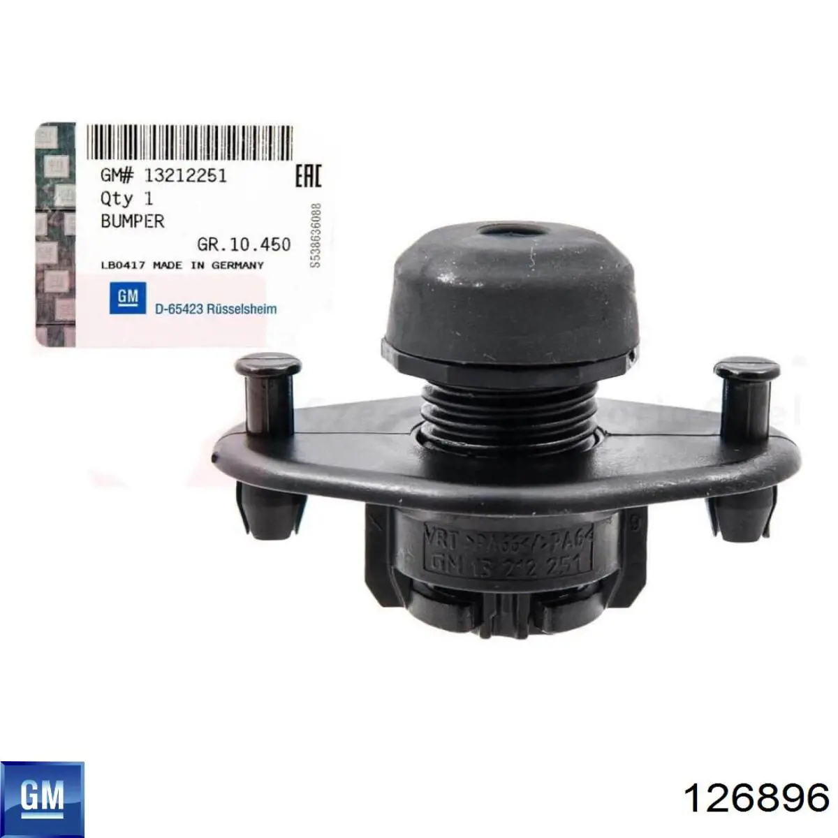 Pára-choque (grade de proteção) de tampa de porta-malas (de 3ª/5ª porta traseira) General Motors 126896 preço, a partir de 7,33 USD