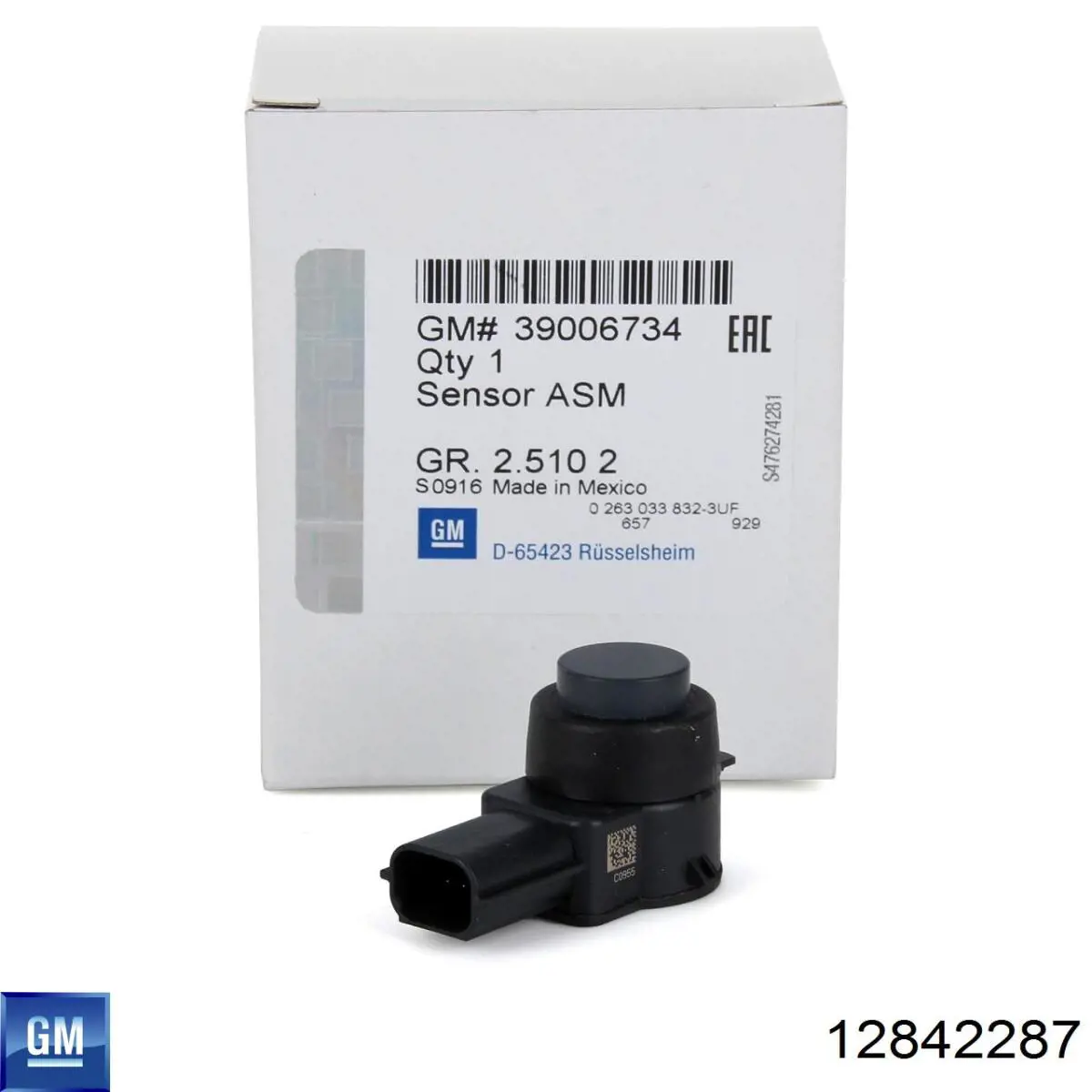 12842287 General Motors Sensor dianteiro de ABS