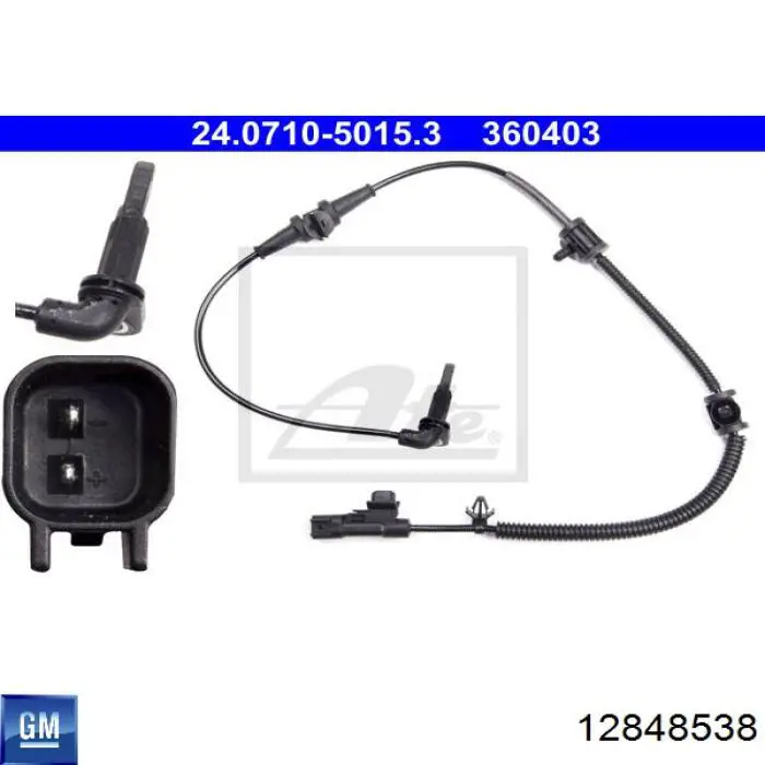 Compre 12848538 General Motors Sensor dianteiro de ABS