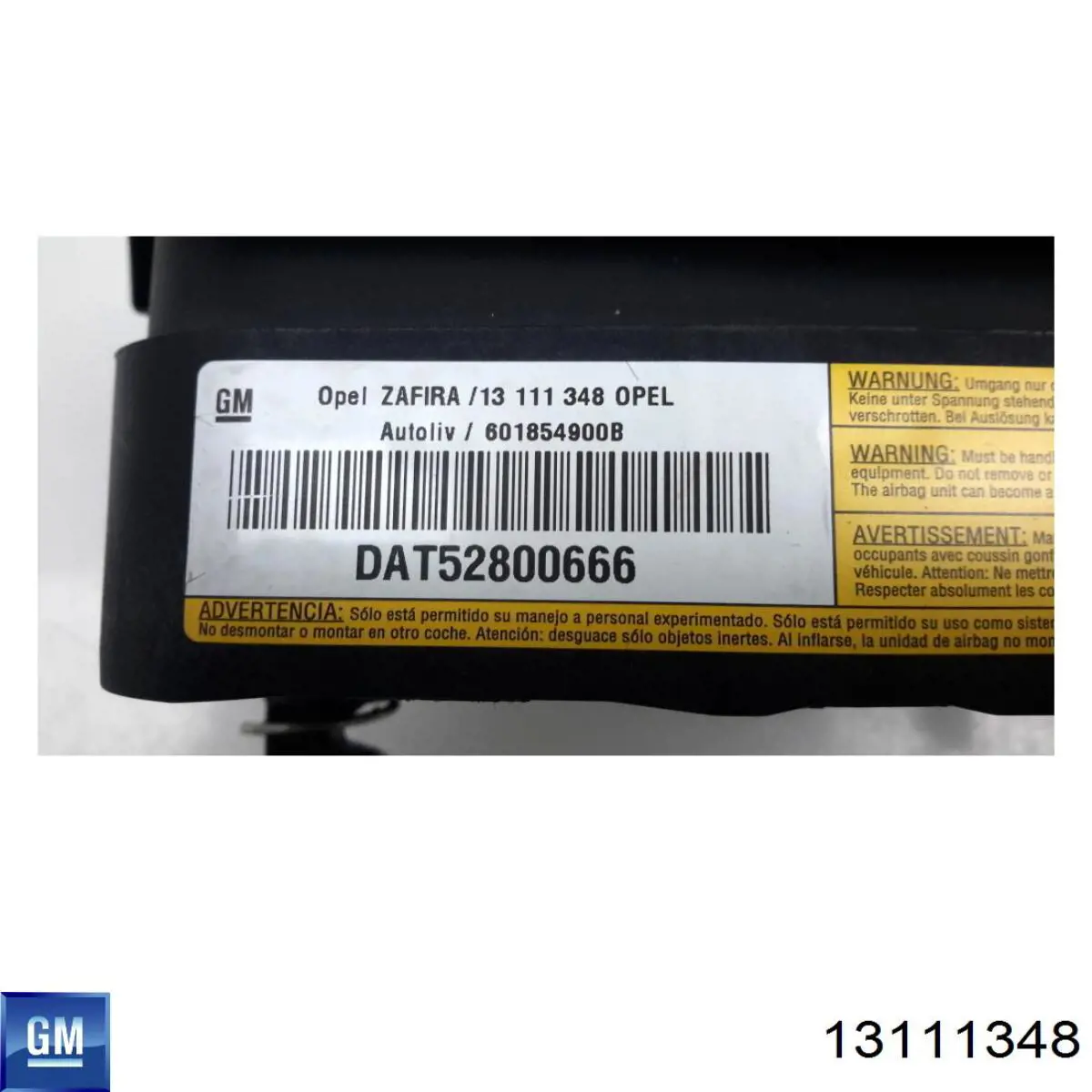 Compre 13111348 General Motors Cinto de segurança (AIRBAG) de condutor