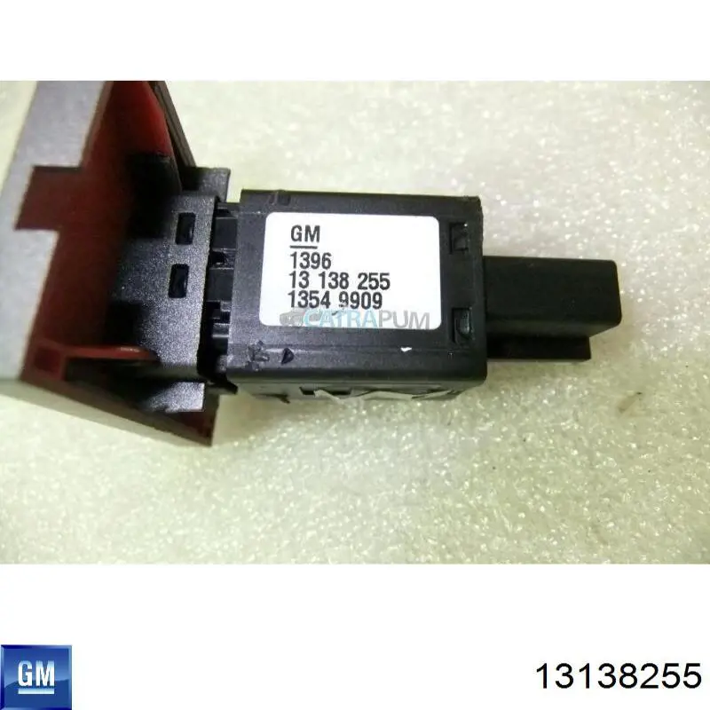Botão de ativação do sinal de emergência General Motors 13138255