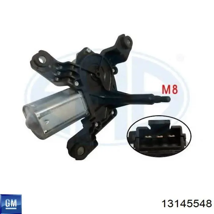 Compre 13145548 General Motors Motor de limpador pára-brisas de vidro traseiro