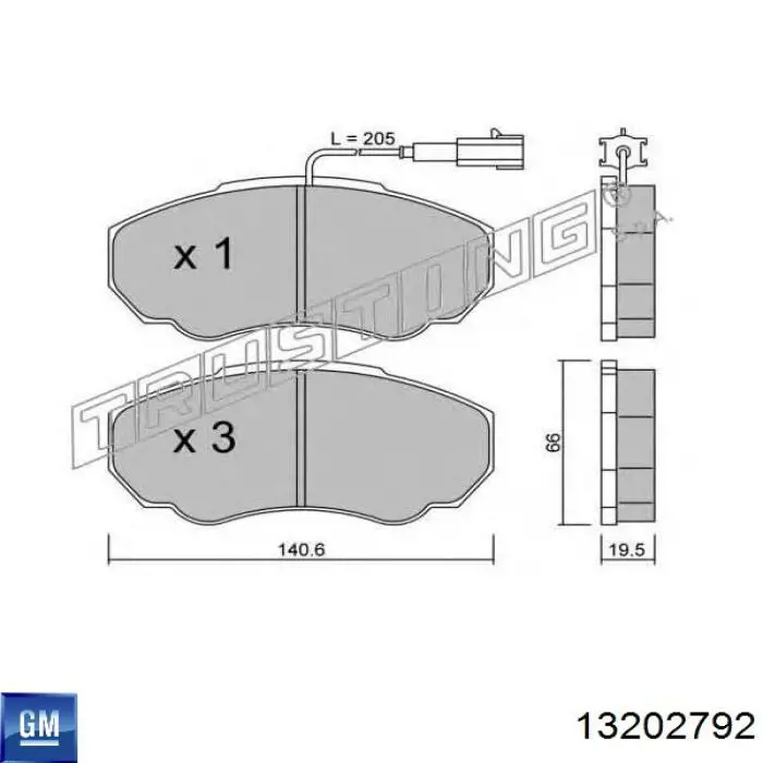 Coxim (suporte) dianteiro de motor General Motors 13202792 preço, a partir de 122,37 USD