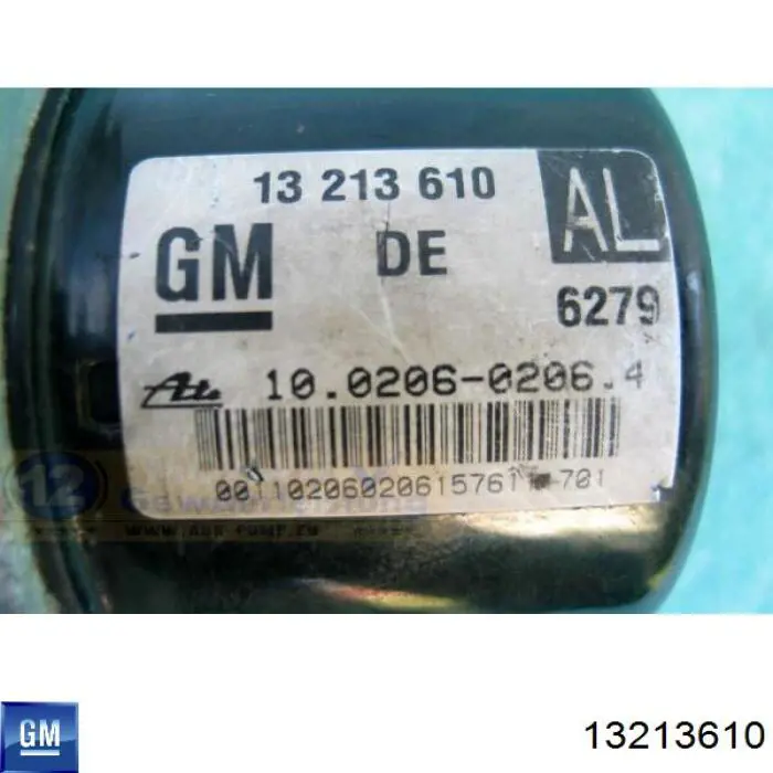 13246535 General Motors Unidade hidráulico de controlo ABS