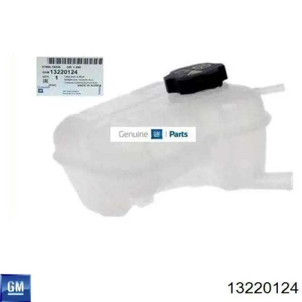 13220124 General Motors Tanque de expansão do sistema de esfriamento