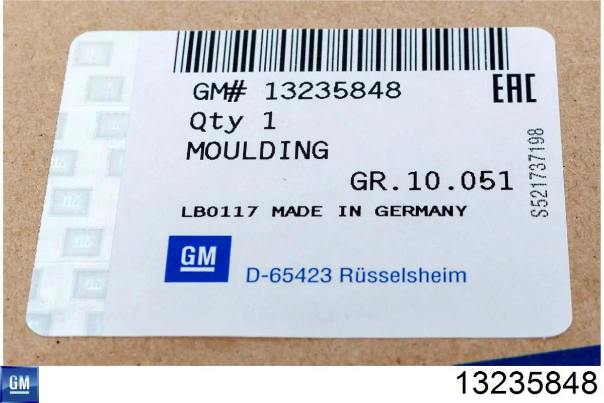 Moldura de pára-brisas Opel 110218 preço, a partir de 15,62 USD
