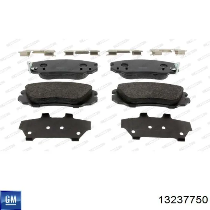Compre 13237750 General Motors Sapatas do freio dianteiras de disco