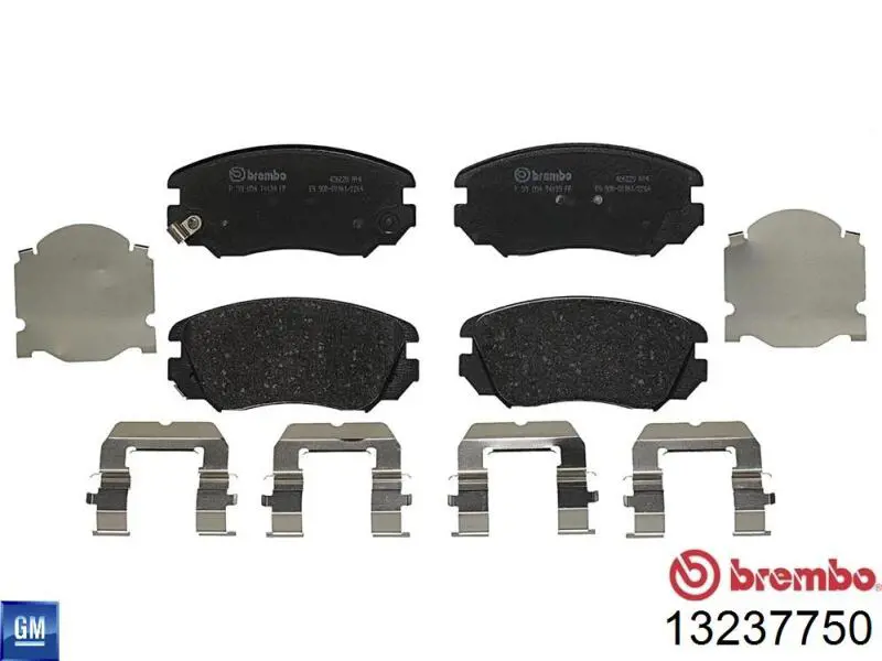 Sapatas do freio dianteiras de disco General Motors 13237750 preço, a partir de 29,78 USD