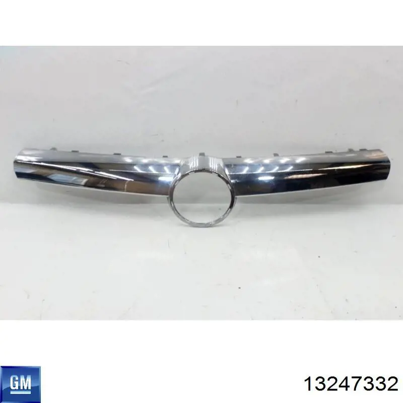 13247332 General Motors Moldura superior de grelha do radiador