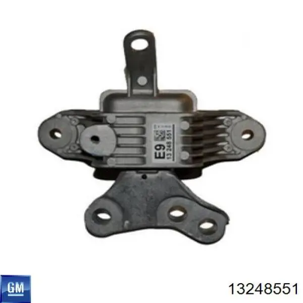 13248551 General Motors Coxim esquerdo de transmissão (suporte da caixa de mudança)