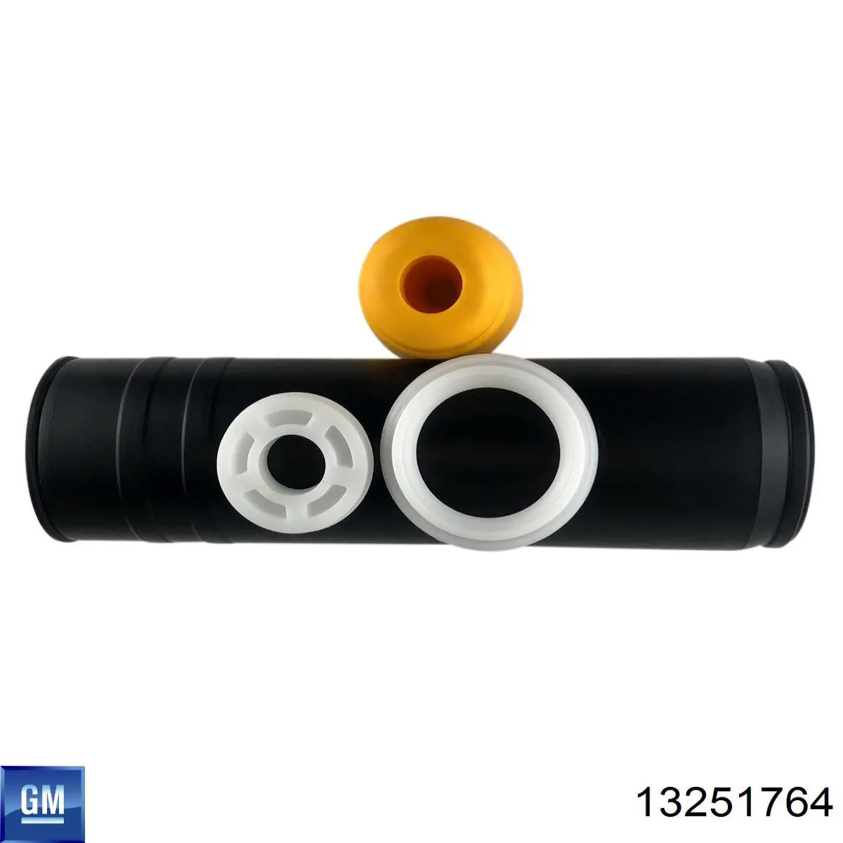 13251764 General Motors Pára-choque (grade de proteção) de amortecedor traseiro + bota de proteção