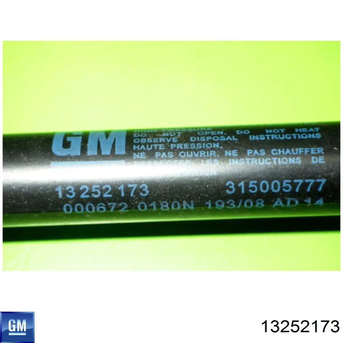 Amortecedor da capota 13252173 General Motors