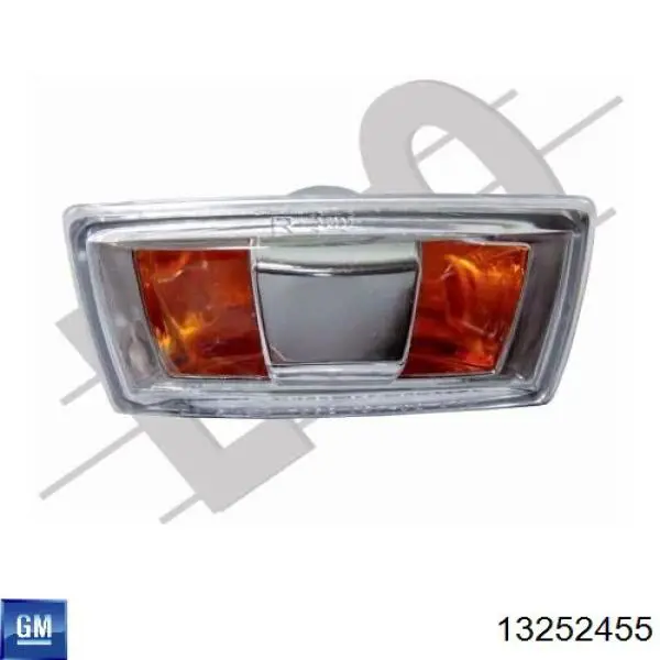 13252455 General Motors Luz intermitente no pára-lama esquerdo