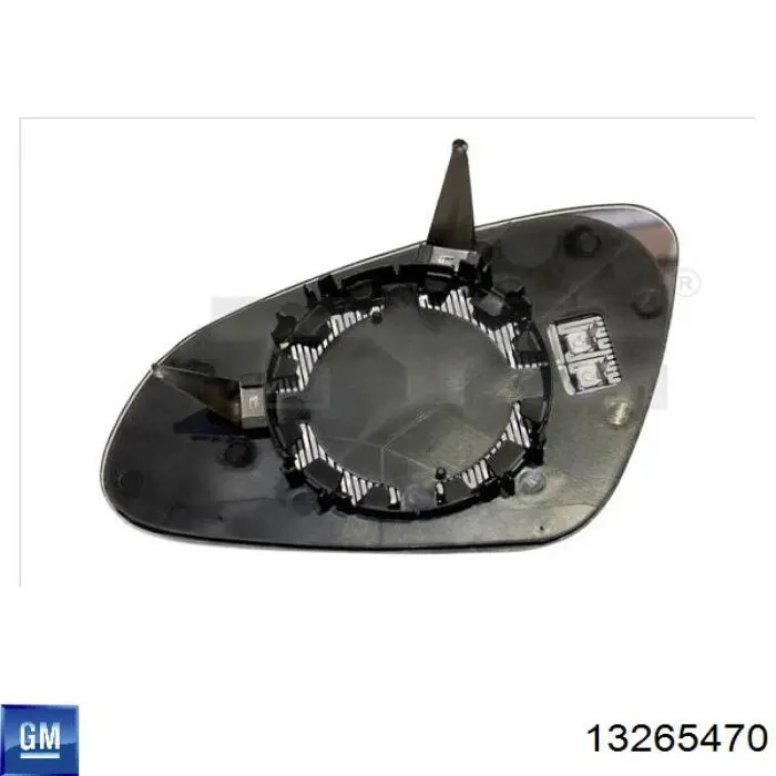 13265470 General Motors Elemento espelhado do espelho de retrovisão direito