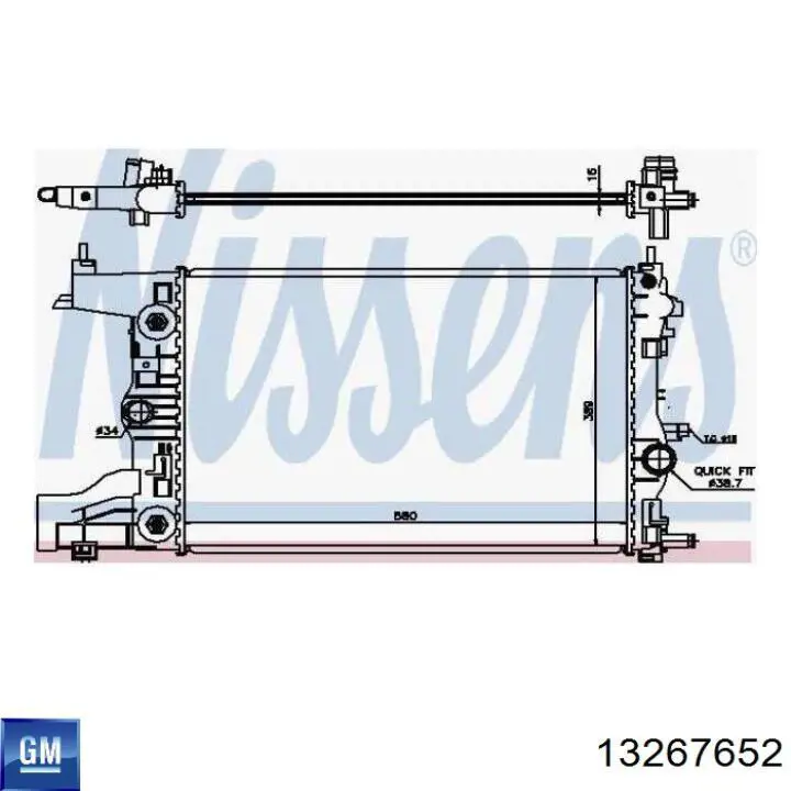 Compre 13267652 General Motors Radiador de esfriamento de motor