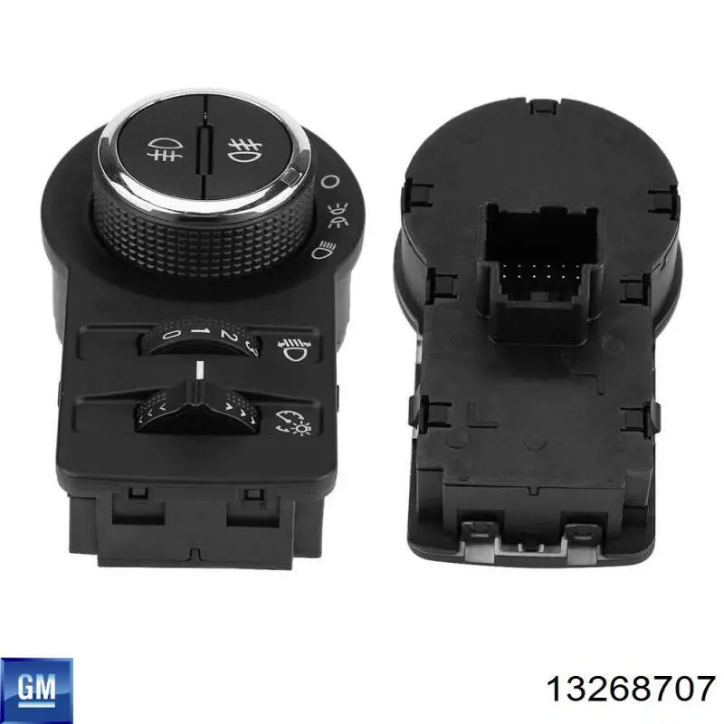 13268707 General Motors Comutador das luzes no "painel de instrumentos"