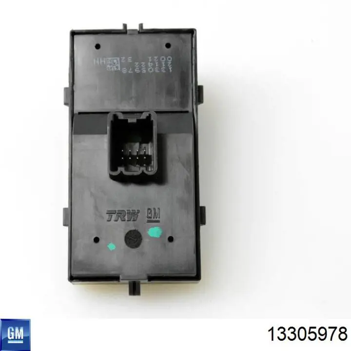 6240766 Opel Unidade de botões dianteira esquerda de controlo de elevador de vidro