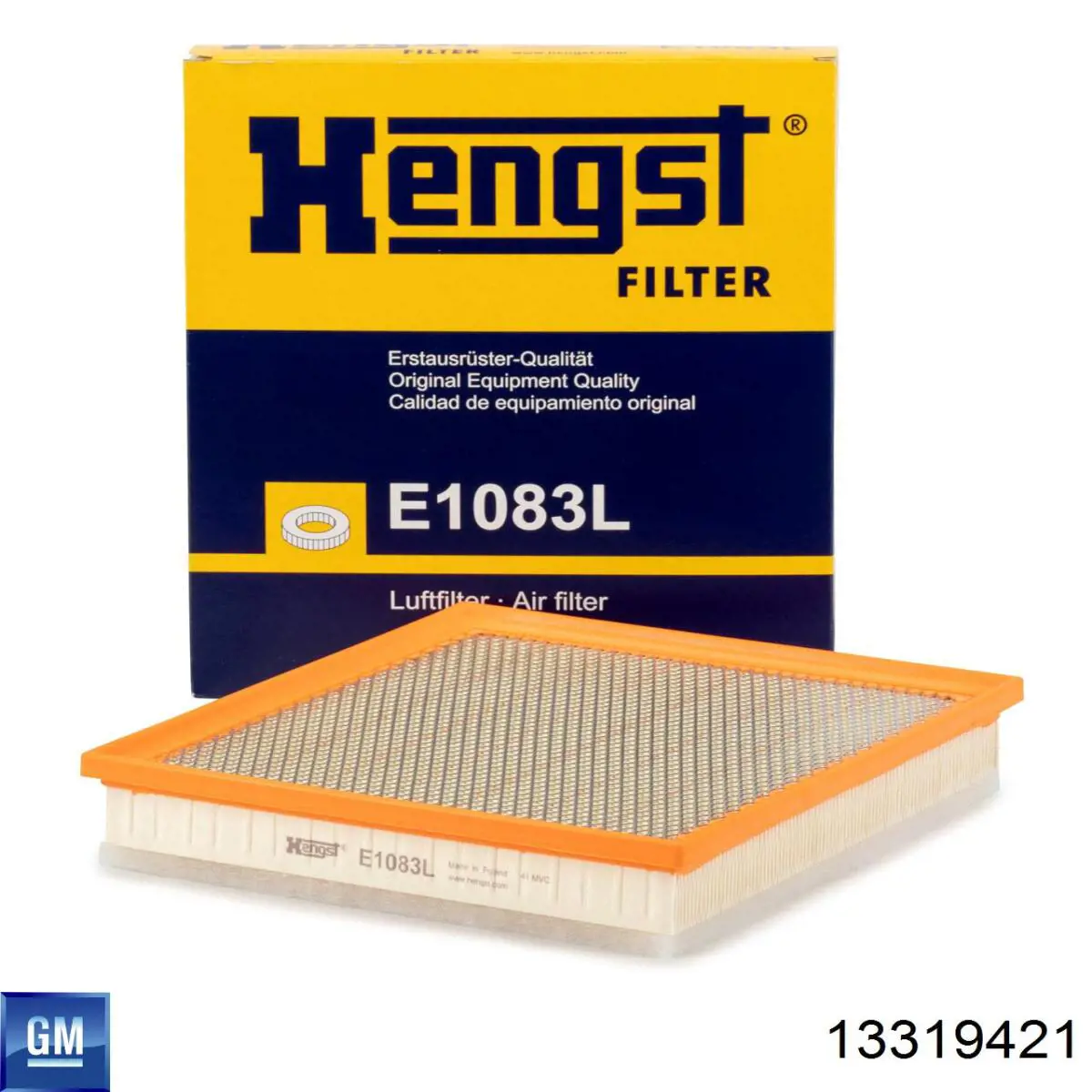 Filtro de ar 13319421 General Motors