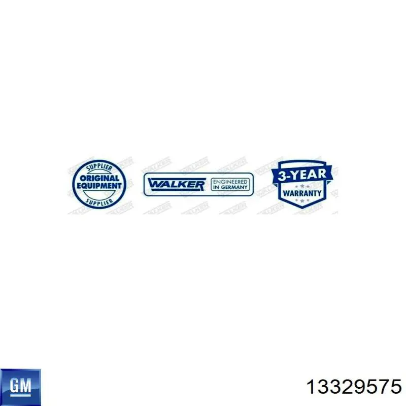 Silenciador, parte central General Motors 13329575 preço, a partir de 32,21 USD