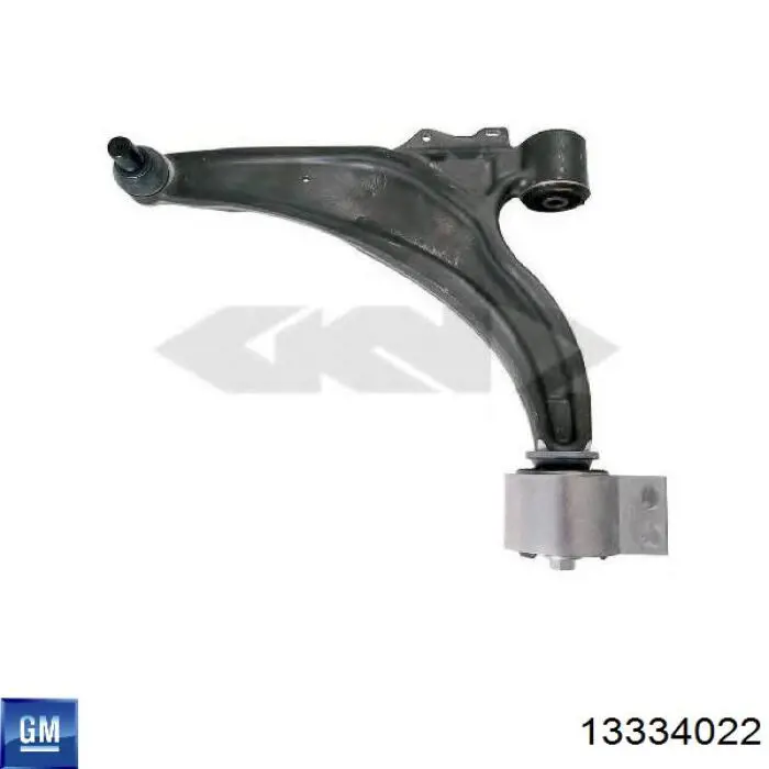 13334022 General Motors Braço oscilante inferior esquerdo de suspensão dianteira