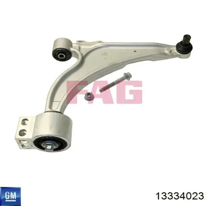 13334023 General Motors Braço oscilante inferior direito de suspensão dianteira