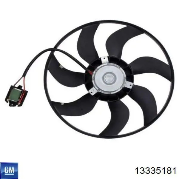 Ventilador elétrico de esfriamento montado (motor + roda de aletas) General Motors 13335181 preço, a partir de 48,65 USD