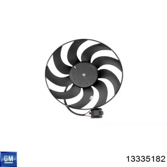 13335182 General Motors Ventilador elétrico de esfriamento montado (motor + roda de aletas)