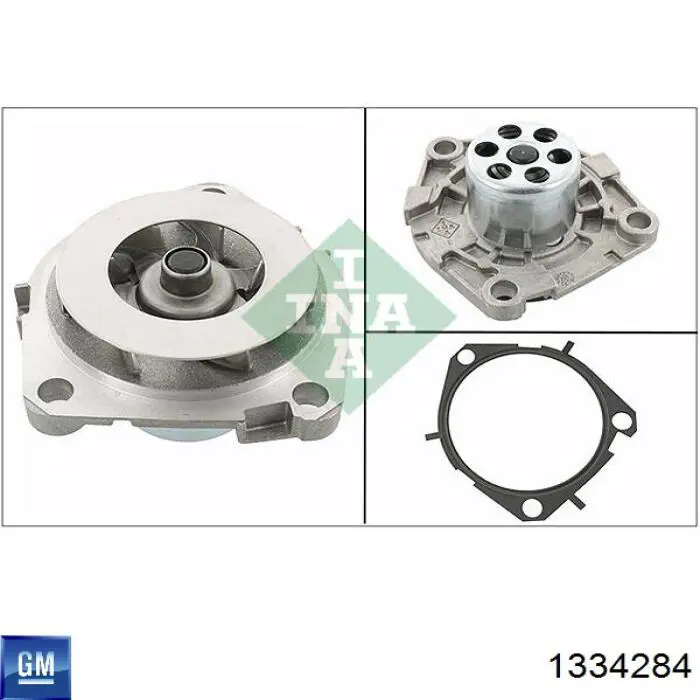 Bomba de água (bomba) de esfriamento General Motors 1334284 preço, a partir de 44,36 USD