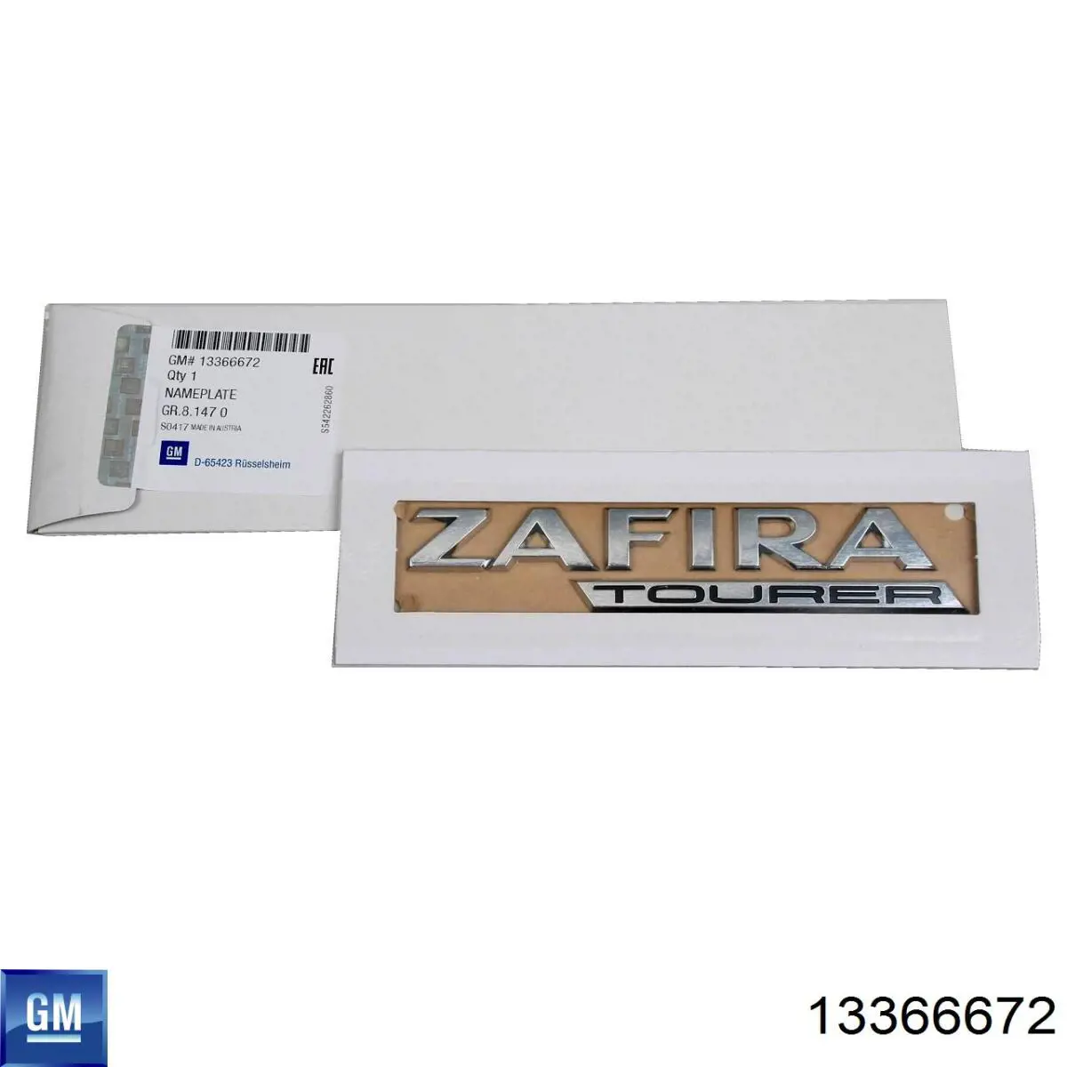 Emblema de tampa de porta-malas (emblema de firma) para Opel Zafira C P12