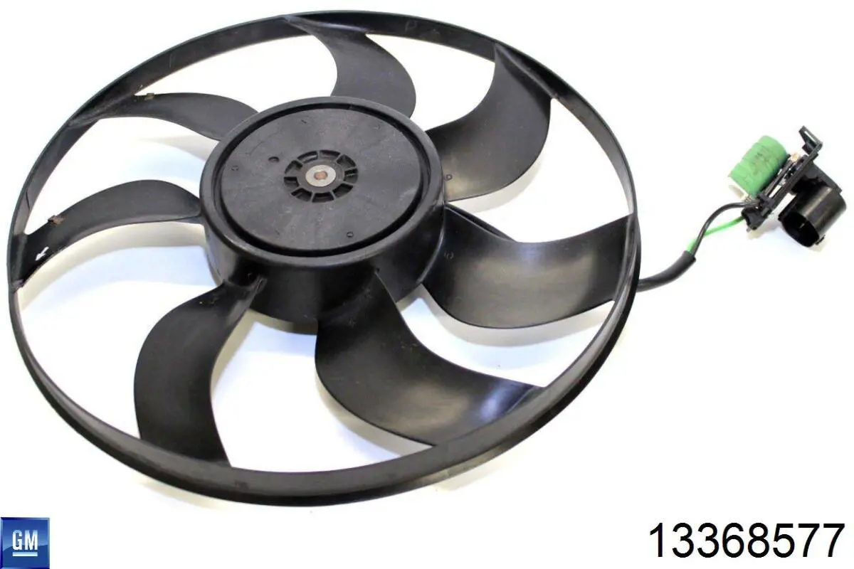 13368577 General Motors Ventilador elétrico de esfriamento montado (motor + roda de aletas)